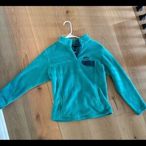 Patagonia Kids' Teal Fleece Pullover